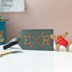 Chasing Threads-DIY Cross Stitch Luggage Tag Kit-xstitch kit-gather here online