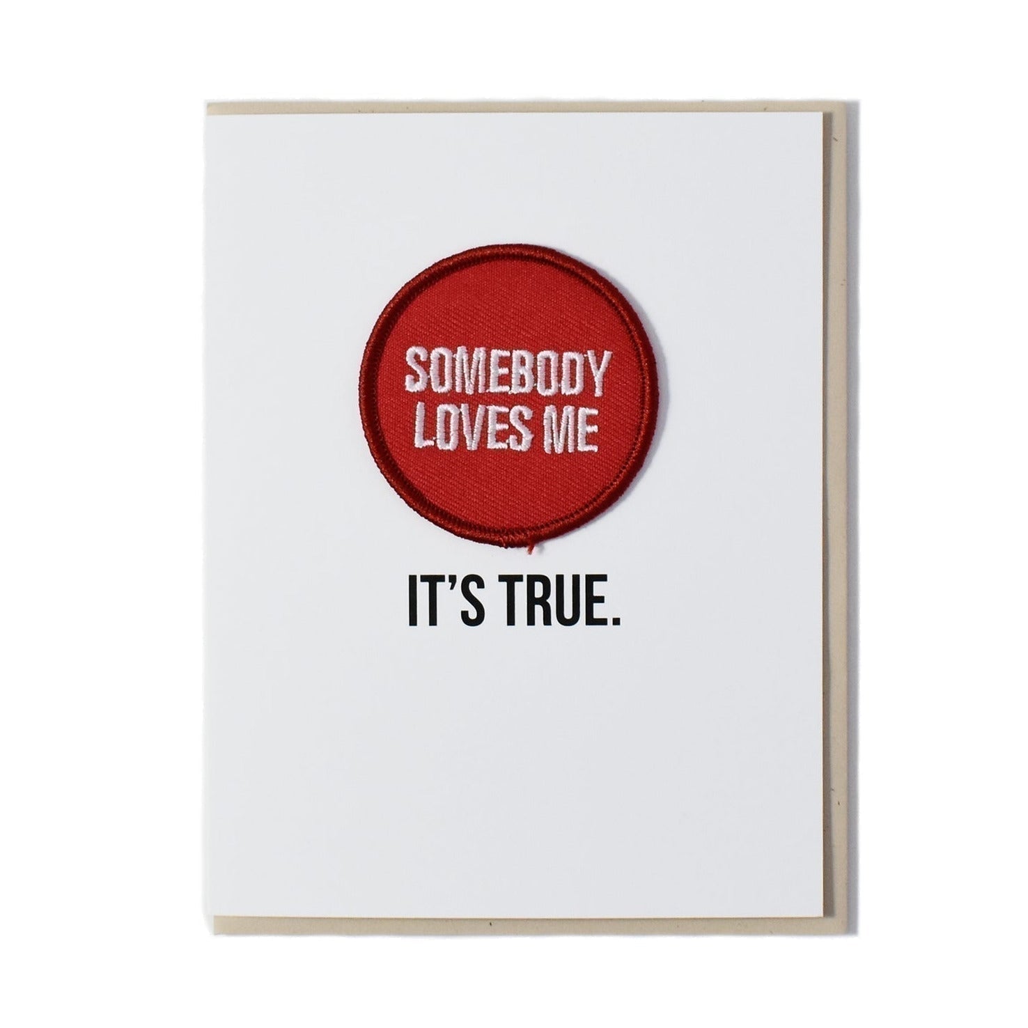 City of Industry-Somebody Loves Me Patch on Greeting Card-greeting card-gather here online