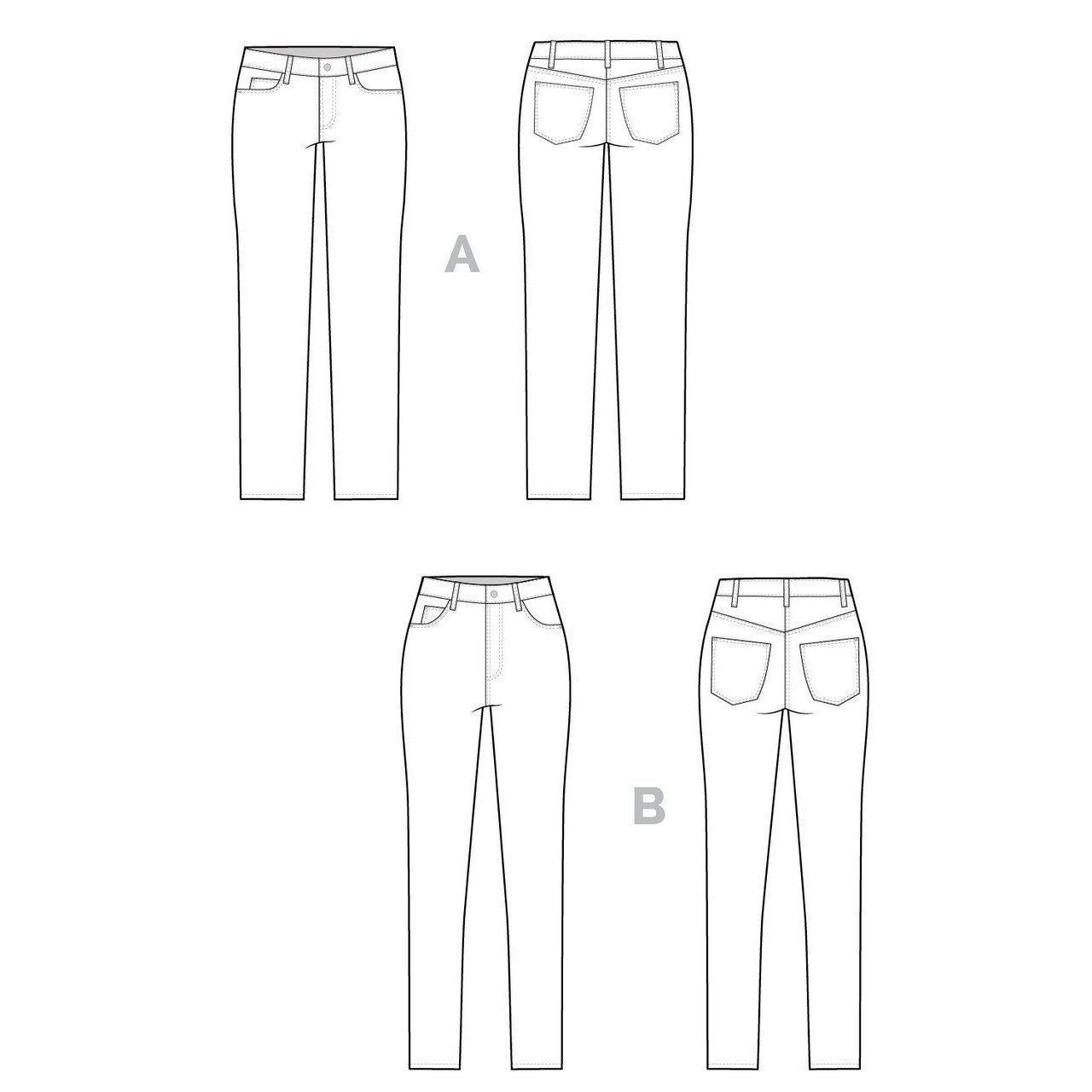 Closet Case Patterns - Ginger Skinny Jeans Pattern - Default - gatherhereonline.com