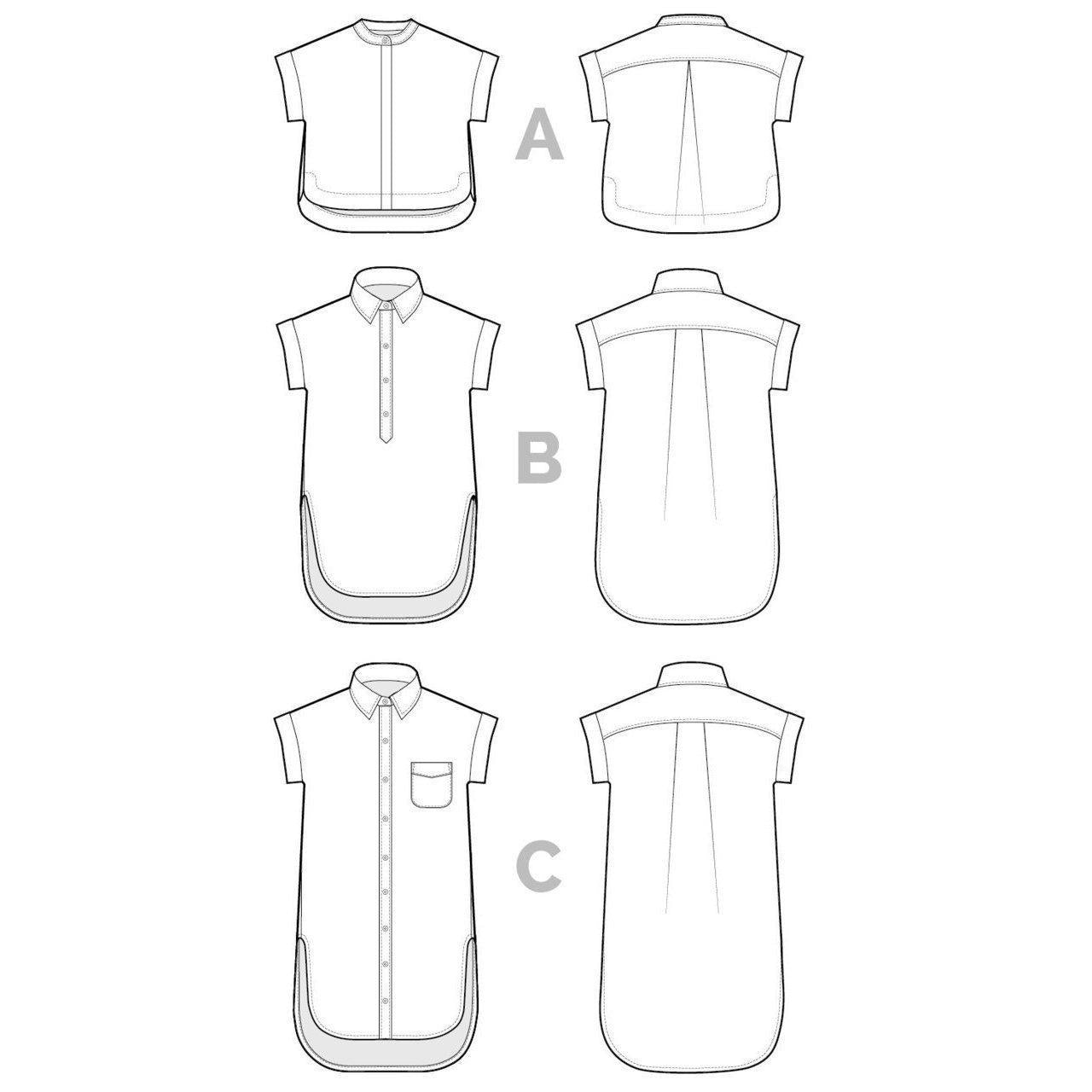 kalle shirt dress pattern Kalle Shirt & Shirtdress Pattern by Heather Lewenza