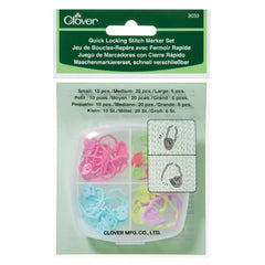 Clover-Quick Lock Stitch Markers Set-knitting notion-gather here online
