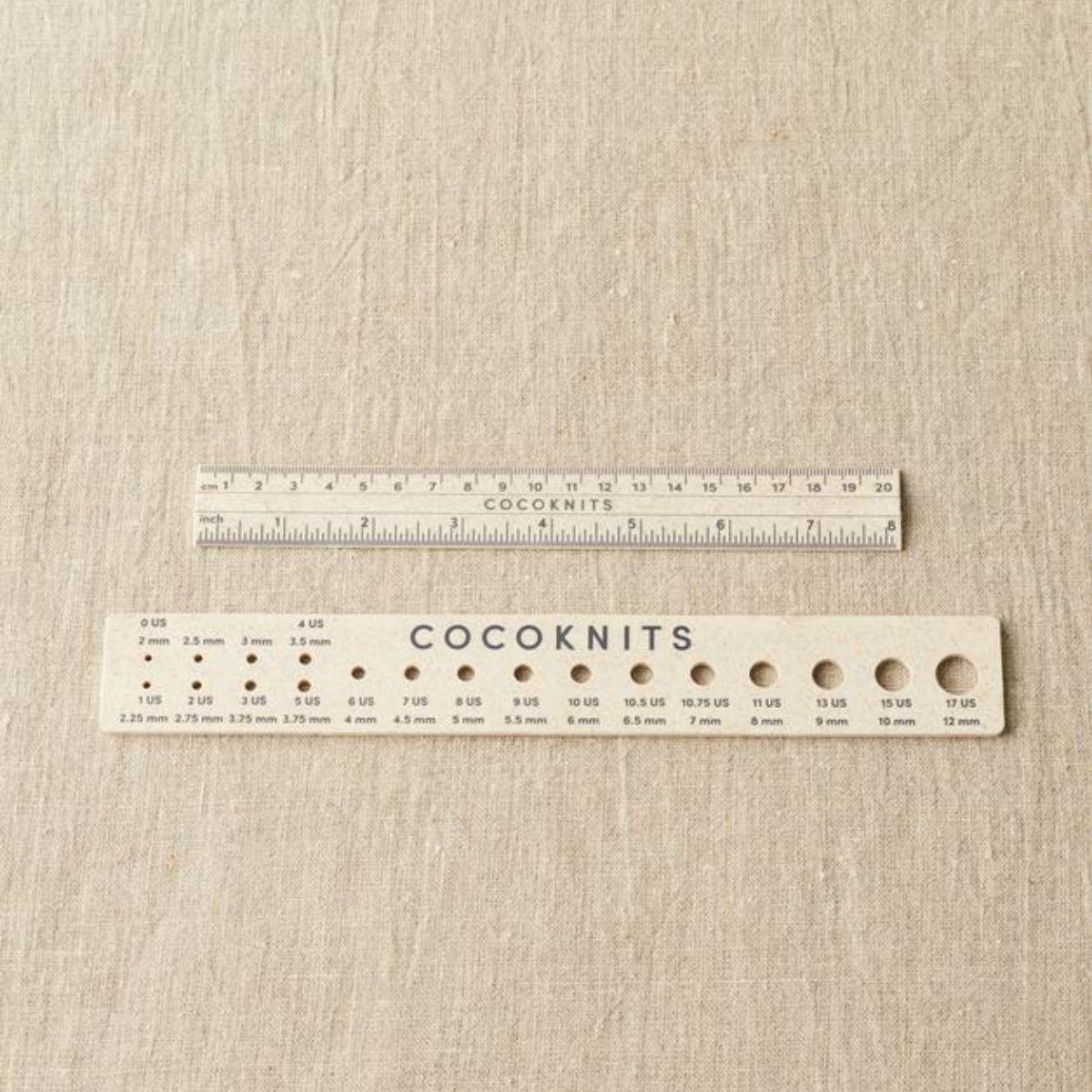 Cocoknits-Ruler & Gauge Set-knitting notion-gather here online