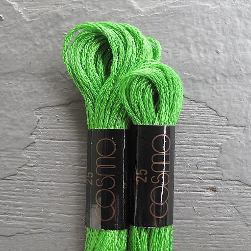untwisted thread dyed green hand embroidery threads cross stitch thread  Embroidery on Logos Garments Home Furnishing-Futureyarn