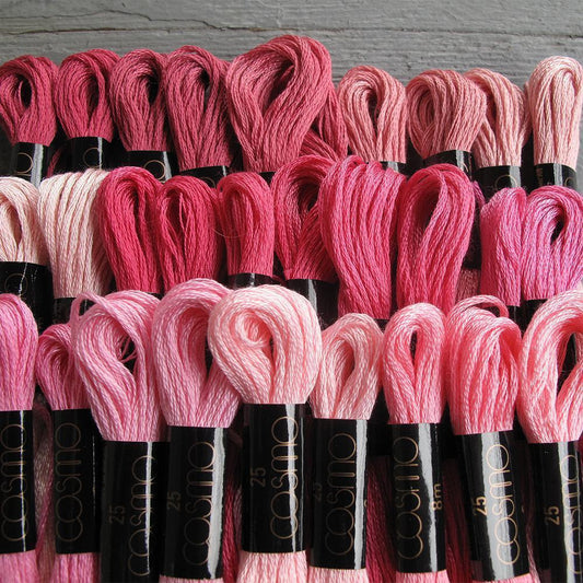 Lecien - Cosmo Floss: Pinks - 2114 - gatherhereonline.com