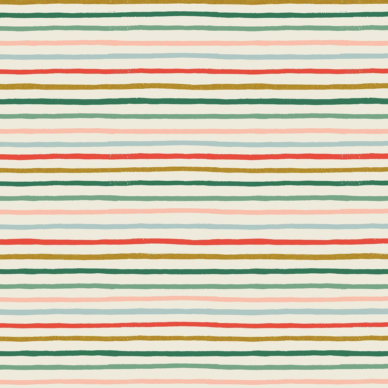 Cotton + Steel-Festive Stripe Multi Metallic-fabric-gather here online