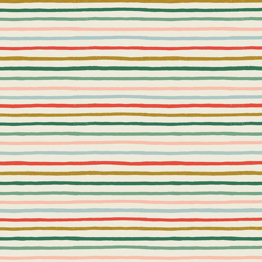 Cotton + Steel-Festive Stripe Multi Metallic-fabric-gather here online