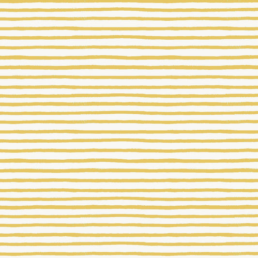 Cotton + Steel-Festive Stripe Yellow-fabric-gather here online