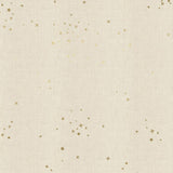 Cotton + Steel-Freckles-fabric-TW1UM Twinkle Unbleached Metallic-gather here online
