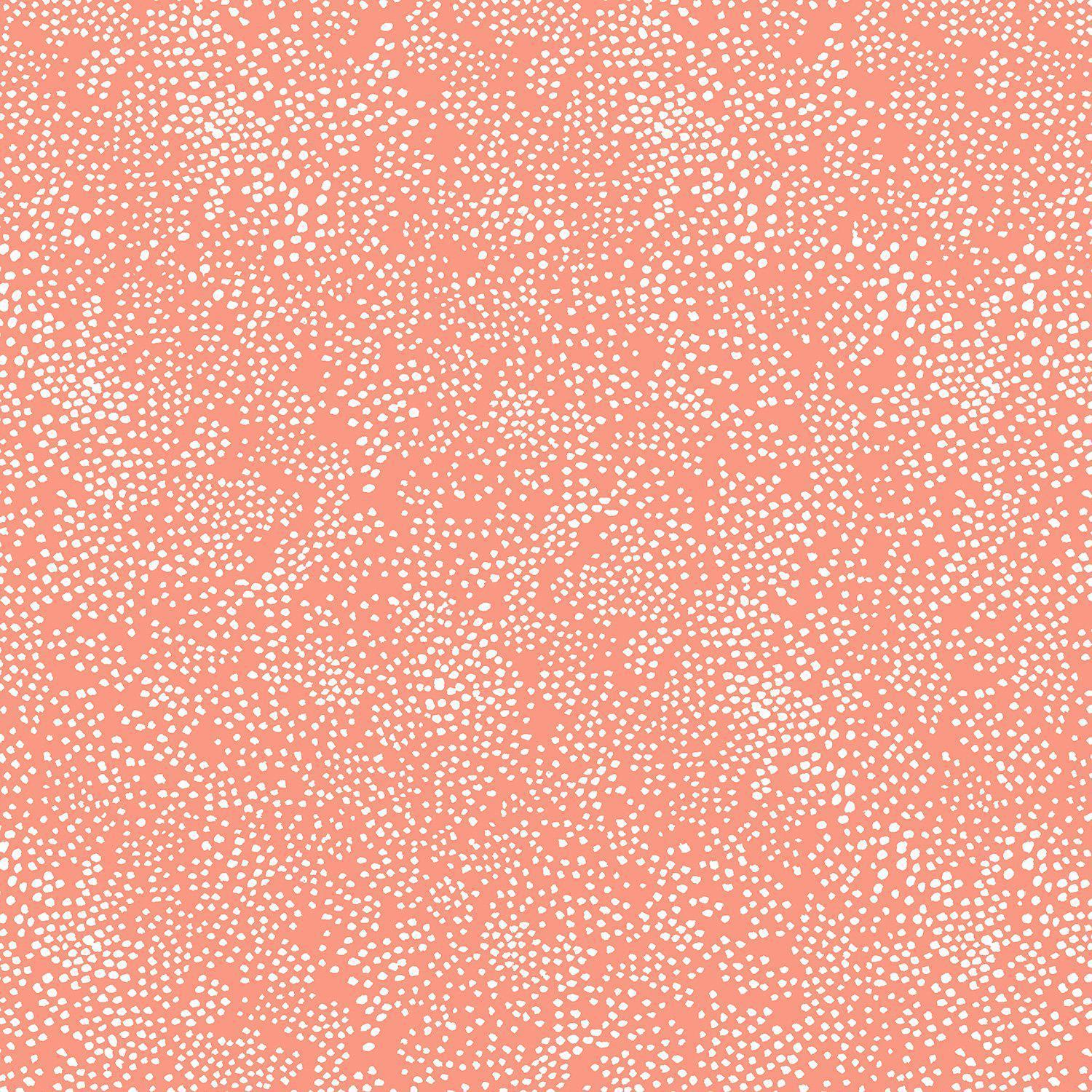Cotton + Steel-Menagerie Champagne-fabric-Coral-gather here online