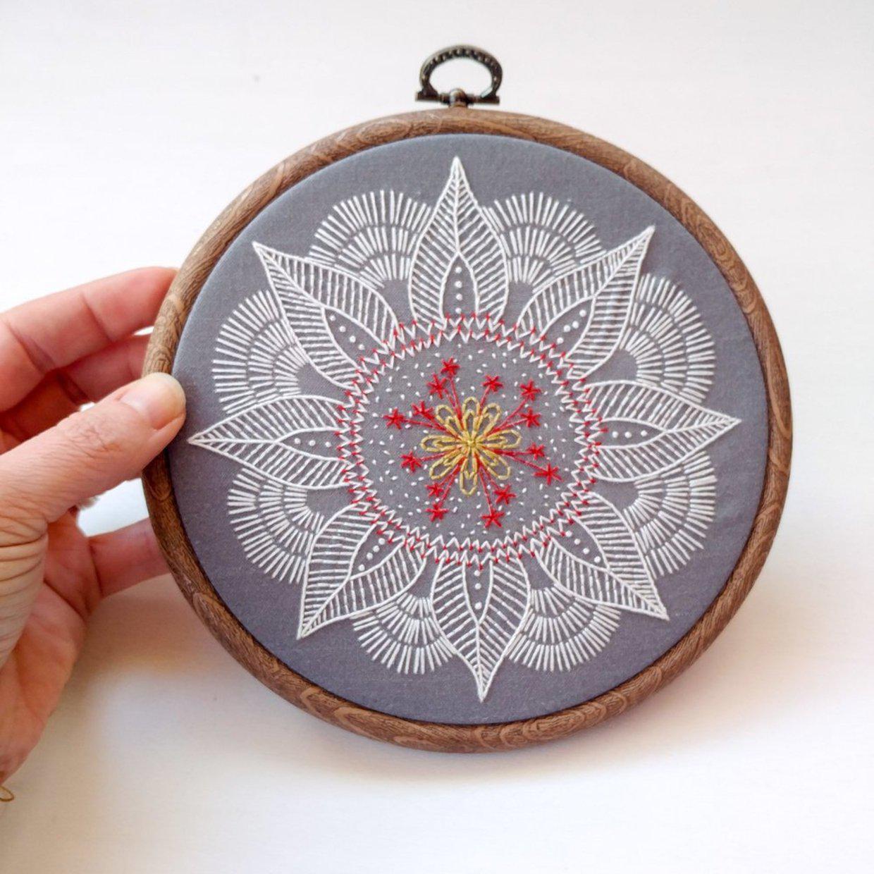 CozyBlue-Autumn Mandala Embroidery Kit-embroidery/xstitch kit-gather here online