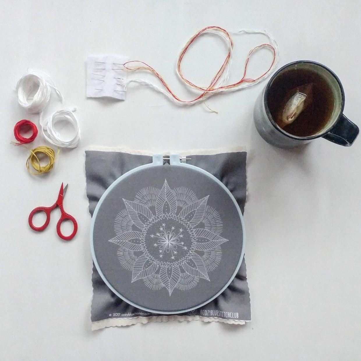 CozyBlue-Autumn Mandala Embroidery Kit-embroidery/xstitch kit-gather here online