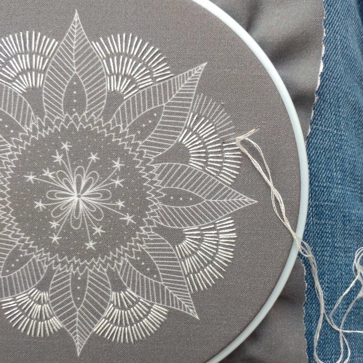 CozyBlue-Autumn Mandala Embroidery Kit-embroidery/xstitch kit-gather here online