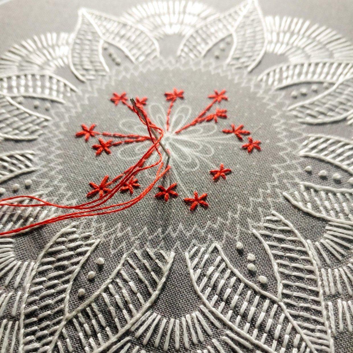 CozyBlue-Autumn Mandala Embroidery Kit-embroidery/xstitch kit-gather here online