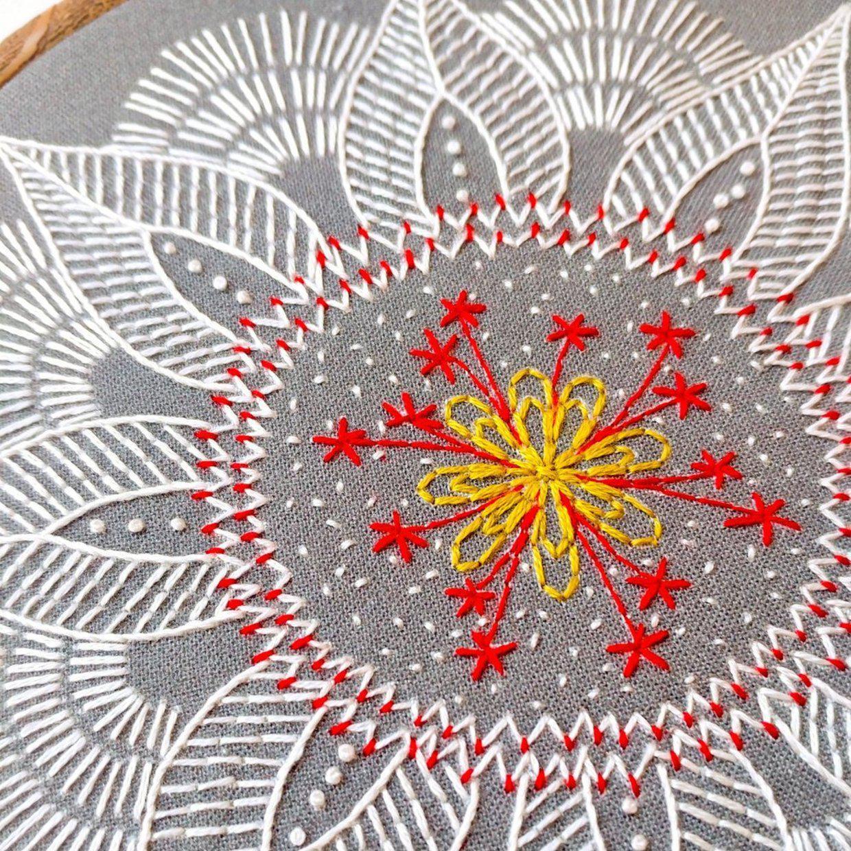 CozyBlue-Autumn Mandala Embroidery Kit-embroidery/xstitch kit-gather here online