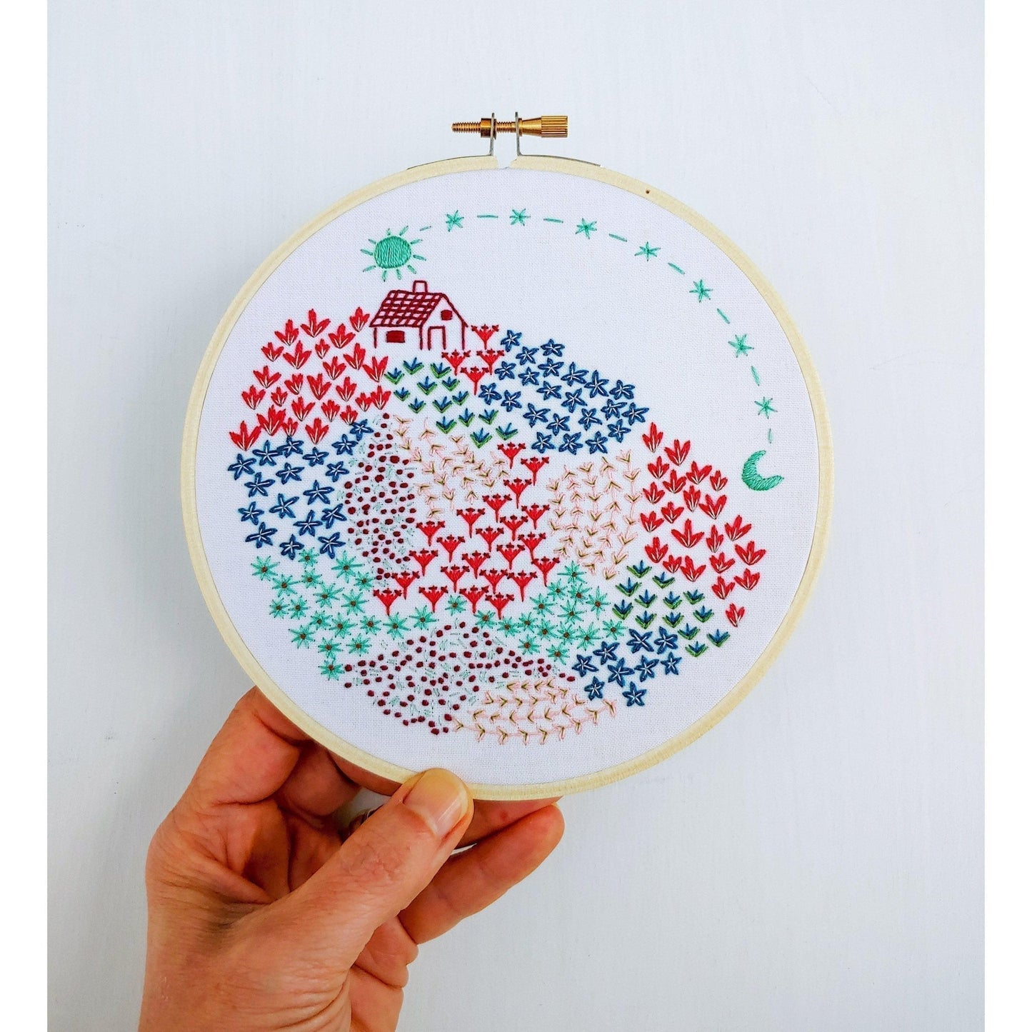 CozyBlue-Close to Home Embroidery Kit-embroidery/xstitch kit-gather here online