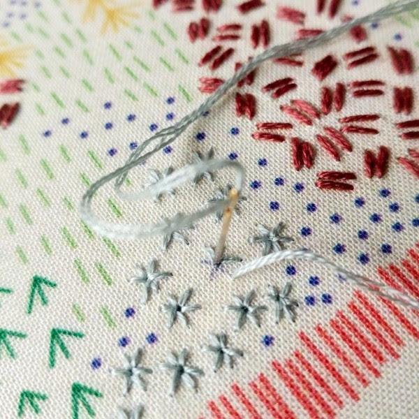 CozyBlue - Evening Walk embroidery kit - Default - gatherhereonline.com