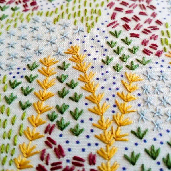 CozyBlue - Evening Walk embroidery kit - Default - gatherhereonline.com