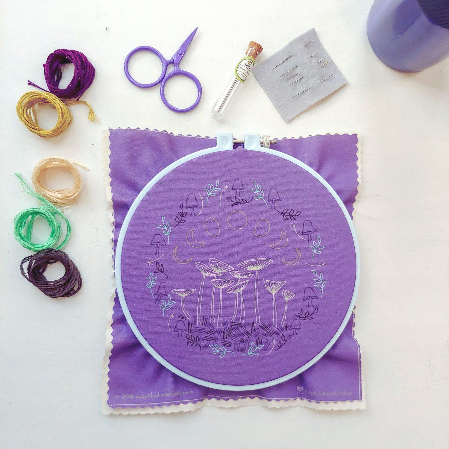 CozyBlue - Fairy Ring embroidery kit - Default - gatherhereonline.com