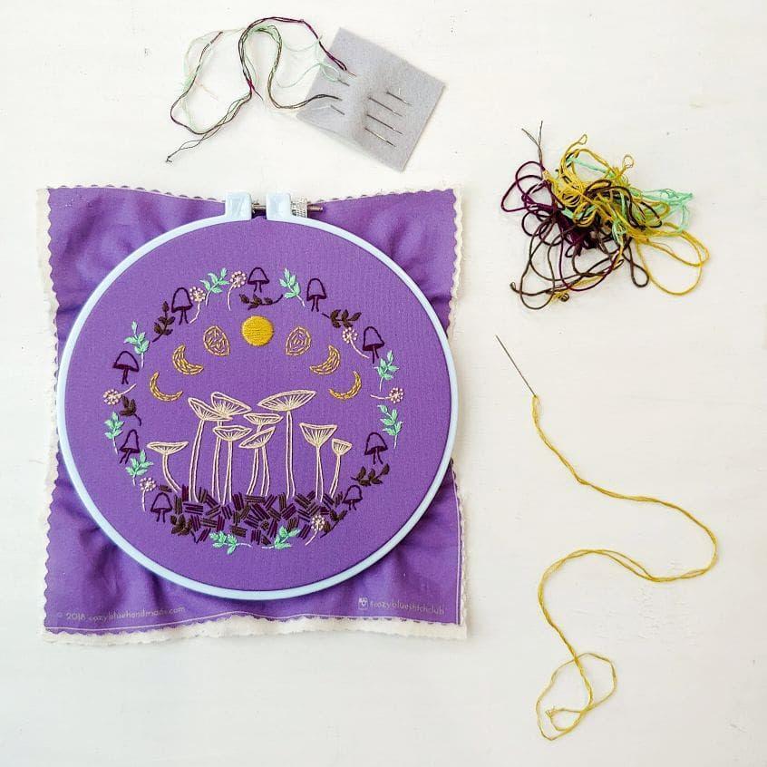 CozyBlue - Fairy Ring embroidery kit - Default - gatherhereonline.com