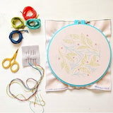 CozyBlue - Leaf Dance embroidery kit - Default - gatherhereonline.com