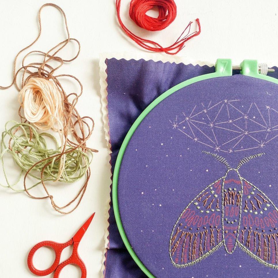 CozyBlue-Midnight Flight embroidery kit-embroidery/xstitch kit-Default-gather here online