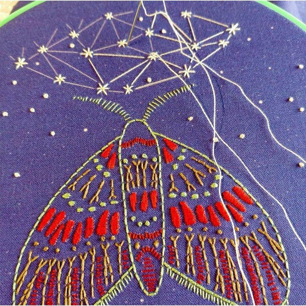 CozyBlue-Midnight Flight embroidery kit-embroidery/xstitch kit-Default-gather here online