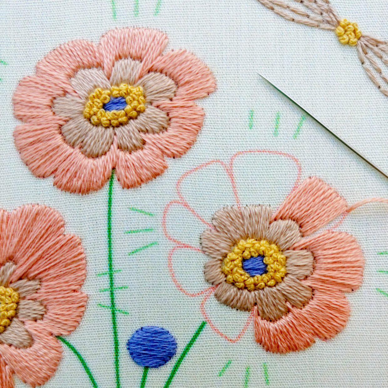CozyBlue-True Bloom Embroidery Kit-embroidery/xstitch kit-gather here online