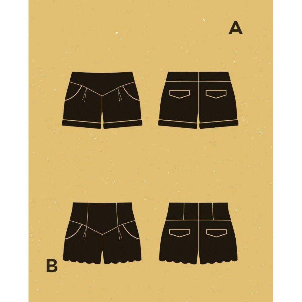 Deer & Doe - Chataigne Shorts Pattern - Default - gatherhereonline.com