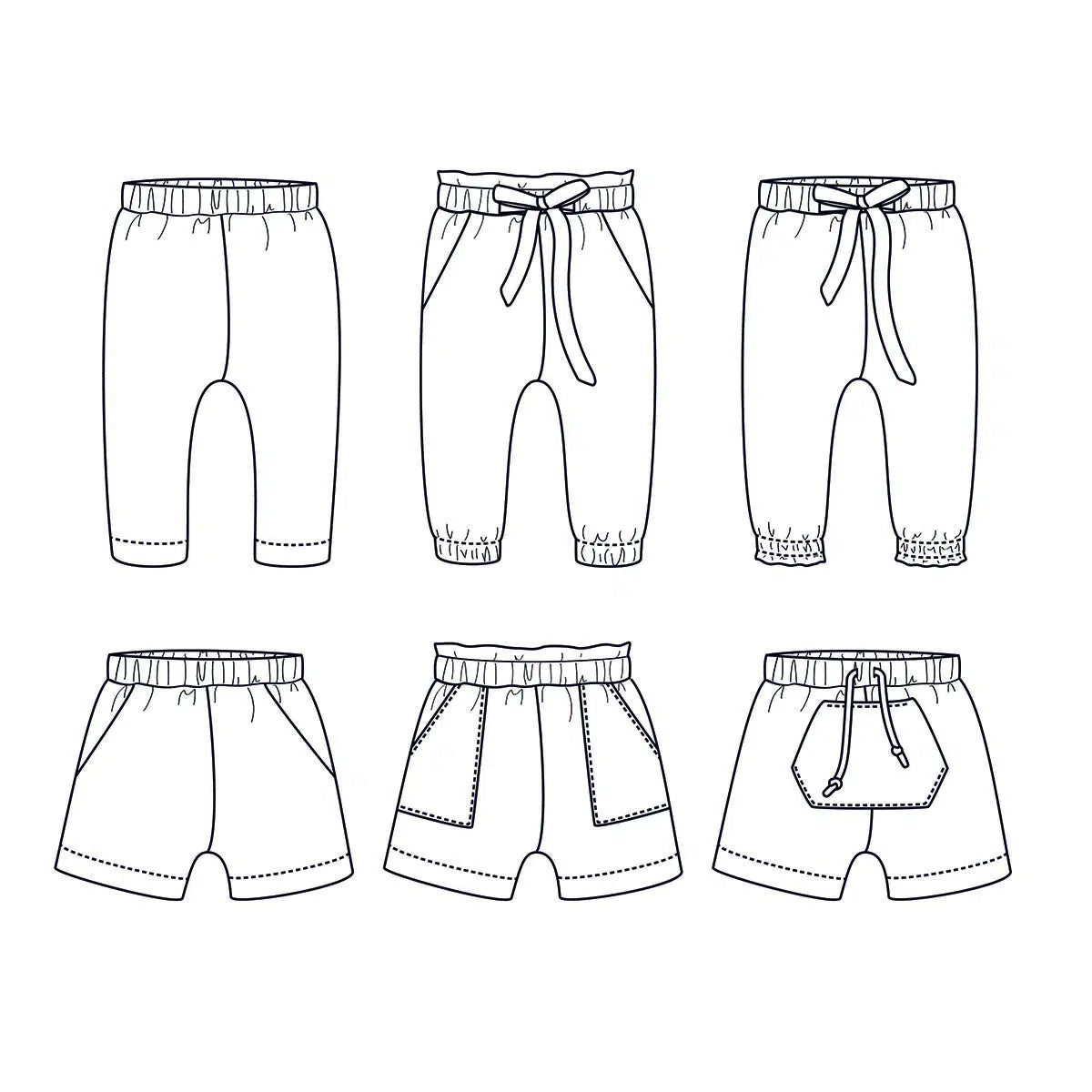 Ikatee-New York Trousers Pattern-sewing pattern - kids-gather here online