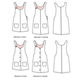 Ikatee-Toronto Pinafore Dress Pattern-sewing pattern - kids-gather here online