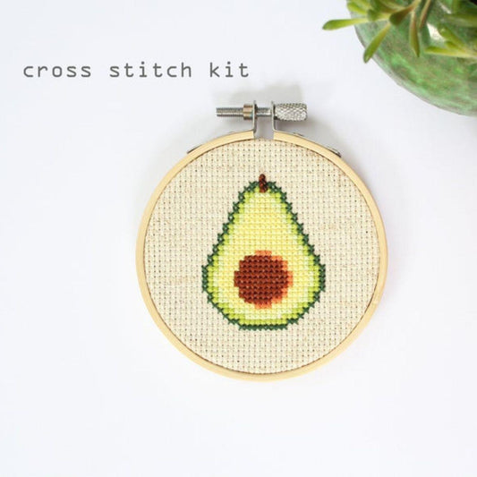 Diana Watters Handmade-Avocado Cross Stitch Kit-xstitch kit-gather here online