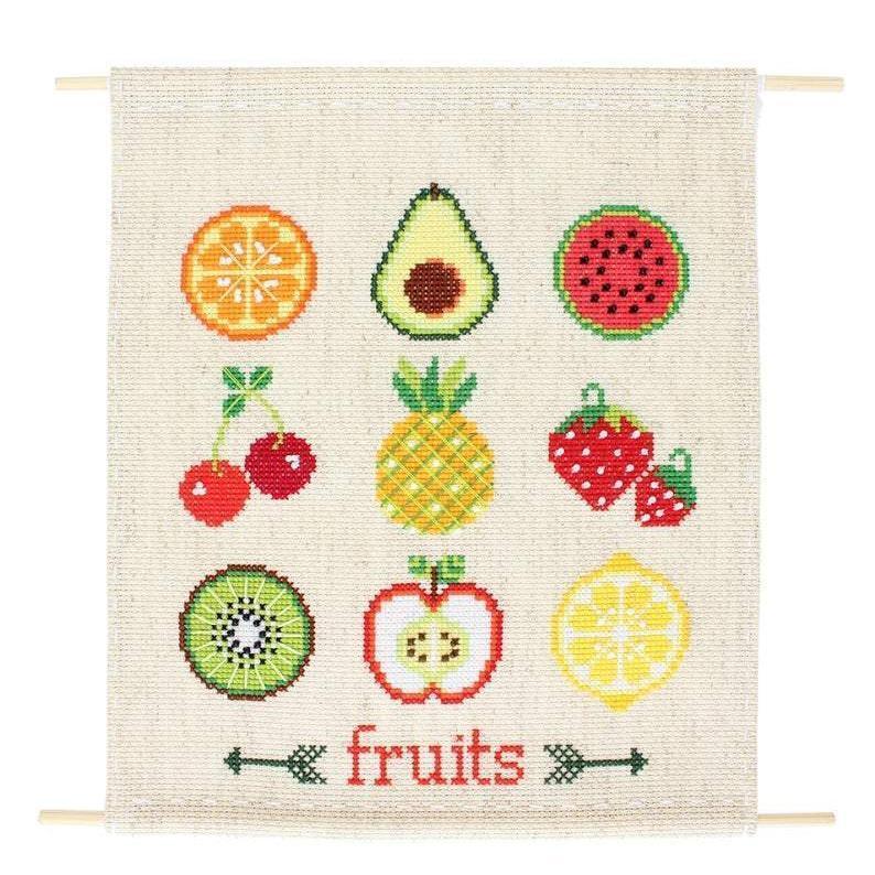 Diana Watters Handmade - Fruit Sampler Cross Stitch Kit - - gatherhereonline.com