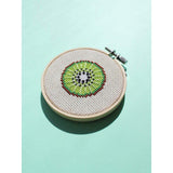 Diana Watters Handmade - Kiwi 3” Cross Stitch Kit - - gatherhereonline.com