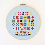 Diana Watters Handmade-Sailors Alphabet Cross Stitch Kit-xstitch kit-gather here online
