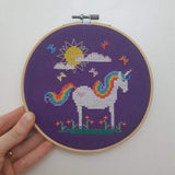 Diana Watters Handmade-Sunshine Unicorn Cross Stitch Kit-xstitch kit-gather here online