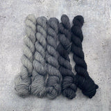 Dirtywater Dyeworks-Mini Lillian Plus Gradient Bundles-yarn-361-Iron-gather here online