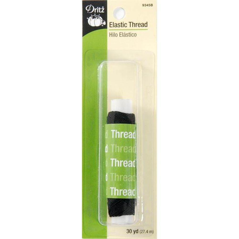 Dritz - Elastic Thread - Black - - gatherhereonline.com