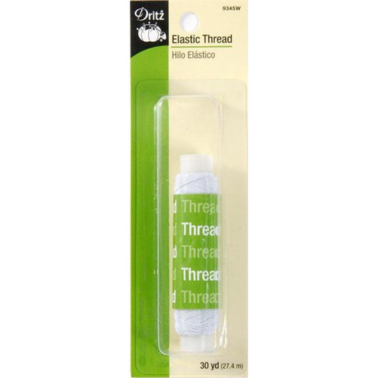 Dritz - Elastic Thread - White - - gatherhereonline.com