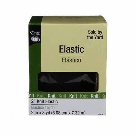 Dritz-2" Knit Elastic- Black-elastic-gather here online