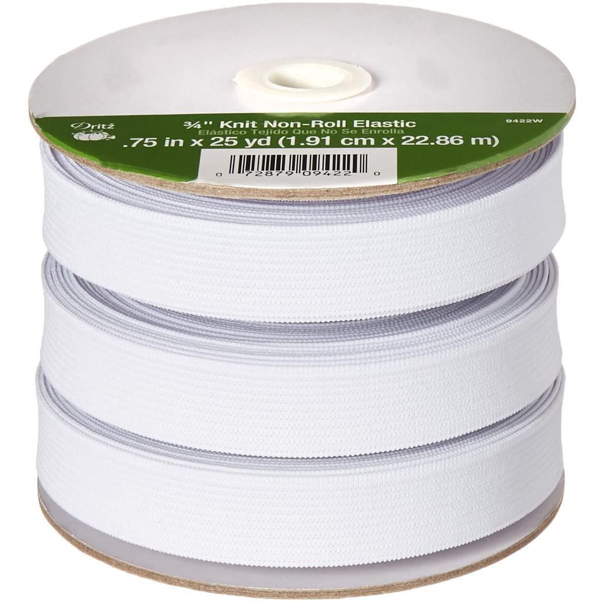 Dritz-Knit Elastic- 3/4" White-elastic-gather here online