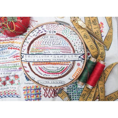 Dropcloth-Drawing Stitches Embroidery Sampler - DropCloth Samplers-embroidery/xstitch kit-gather here online