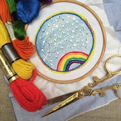 Dropcloth-Rainbow Embroidery Sampler - DropCloth Samplers-embroidery/xstitch kit-gather here online
