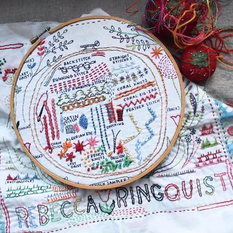 Dropcloth - Original DropCloth Embroidery Sampler - Default - gatherhereonline.com