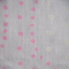 Kokka-Bright Pink & Cream Dots on Organic Cotton Double Gauze-fabric-gather here online