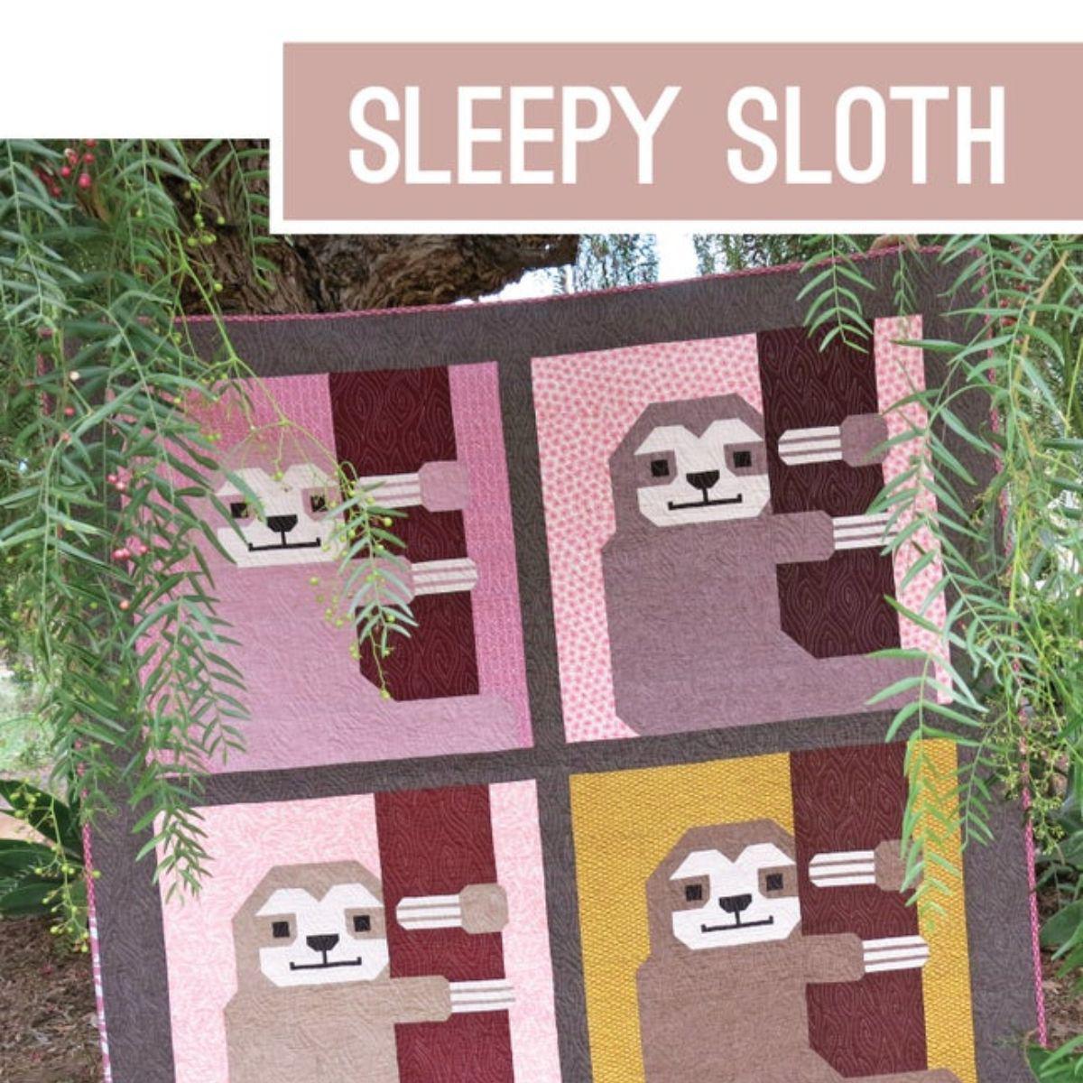 Elizabeth Hartman-Sleepy Sloth Quilt Pattern-quilting pattern-Default-gather here online
