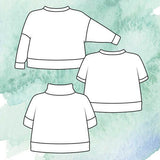 Fancy Tiger-Hosta Tee and Sweatshirt Pattern-sewing pattern-gather here online