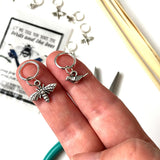 Firefly Notes-Birds and Bees Stitch Marker Pack-knitting notion-gather here online