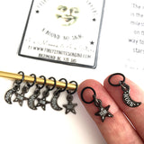 Firefly Notes-Celestial Stitch Markers-knitting notion-gather here online