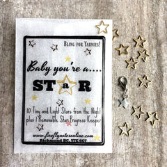 Firefly Notes-Stars Stitch Marker Pack-knitting notion-gather here online