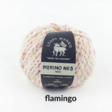 Loopy Mango-Merino No. 5-yarn-Tweed Flamingo-gather here online
